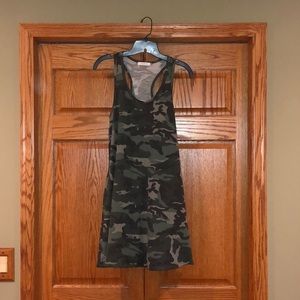 Women’s Small Racerback, knee length camo dress